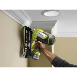 Ryobi ONE+ 18V Lithium-Ion Cordless AirStrike 15-Gauge Angled Finish Nailer (Tool Only) With Sample Nails -RYOBI TOOLS SALE ryobi finishing nailers p330 c3 1000