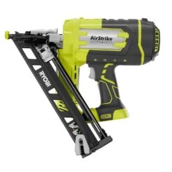 Ryobi ONE+ 18V Cordless AirStrike 15-Gauge Angled Finish Nailer And 2.0 Ah Compact Battery And Charger Starter Kit -RYOBI TOOLS SALE ryobi finishing nailers p330 psk005 40 1000