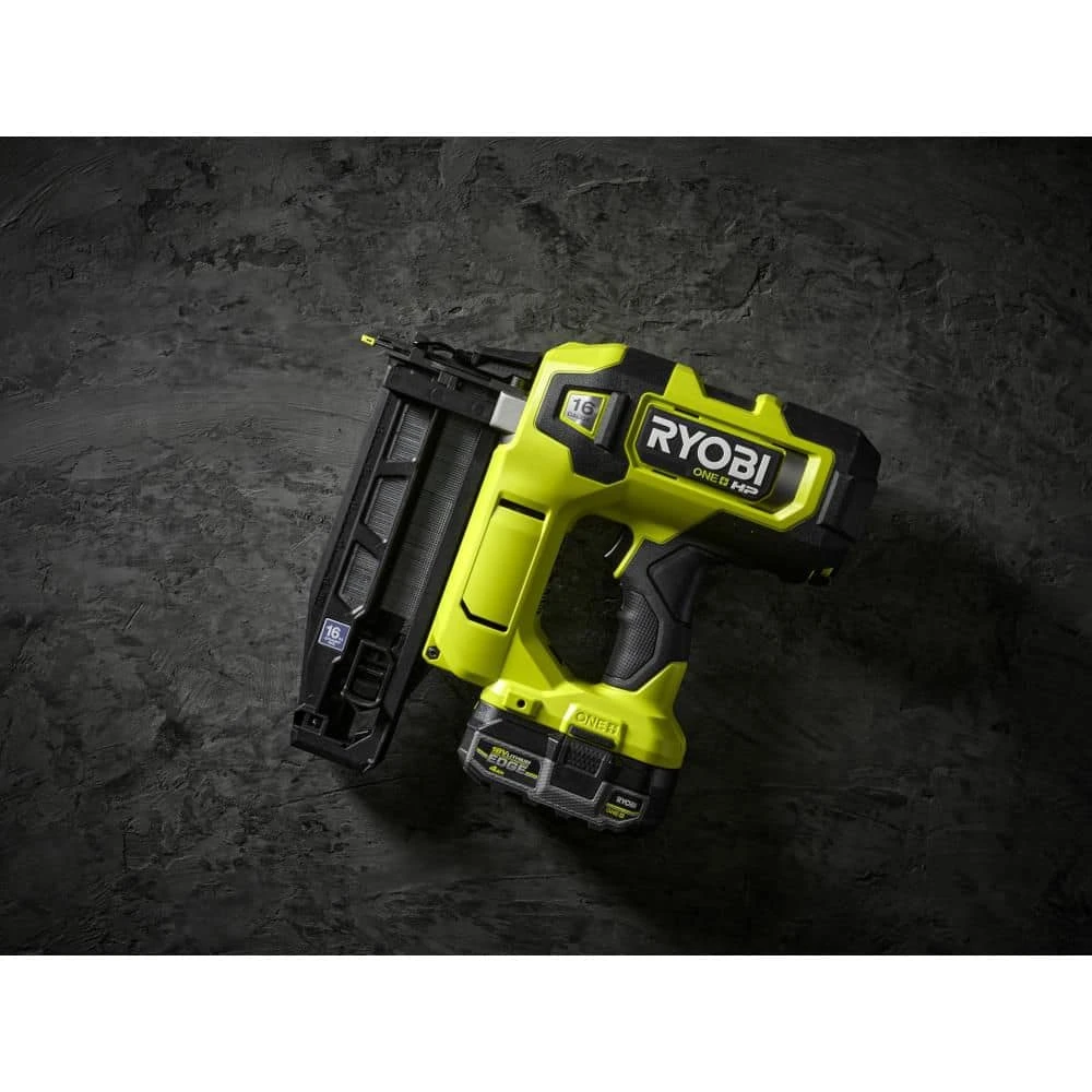 Ryobi ONE+ HP 18V Brushless Cordless 16-Gauge Straight Finish Nailer (Tool Only) 11 Ryobi ONE+ HP 18V Brushless Cordless 16-Gauge Straight Finish Nailer (Tool Only) - Image 11
