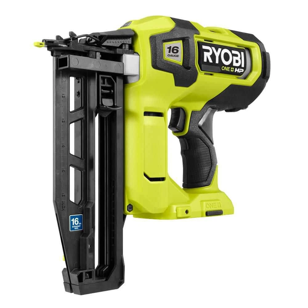 Ryobi ONE+ HP 18V Brushless Cordless 16-Gauge Straight Finish Nailer (Tool Only) 1 Ryobi ONE+ HP 18V Brushless Cordless 16-Gauge Straight Finish Nailer (Tool Only)