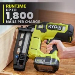 Ryobi ONE+ HP 18V Brushless Cordless 16-Gauge Straight Finish Nailer (Tool Only) 19 Ryobi ONE+ HP 18V Brushless Cordless 16-Gauge Straight Finish Nailer (Tool Only) -RYOBI TOOLS SALE ryobi finishing nailers pbl370b 66 1000