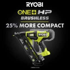 Ryobi ONE+ HP 18V Brushless Cordless 15-Gauge 34° Angled Finish Nailer (Tool Only) -RYOBI TOOLS SALE ryobi finishing nailers pbl375b 4f 1000
