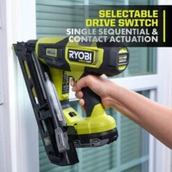 Ryobi ONE+ HP 18V Brushless Cordless 15-Gauge 34° Angled Finish Nailer (Tool Only) -RYOBI TOOLS SALE ryobi finishing nailers pbl375b 77 1000