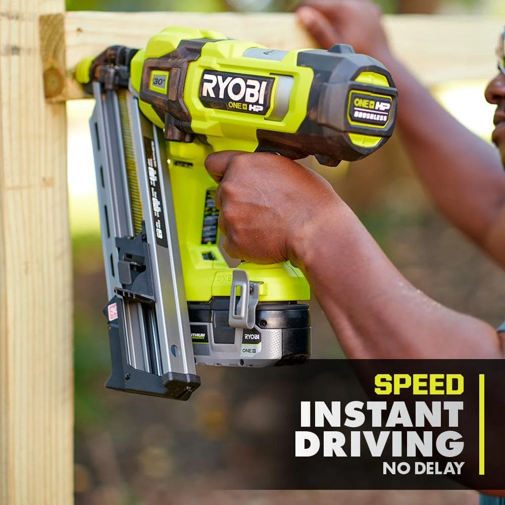 Ryobi ONE+ HP 18V Brushless Cordless AirStrike 30° Framing Nailer (Tool Only) 3 Ryobi ONE+ HP 18V Brushless Cordless AirStrike 30° Framing Nailer (Tool Only) - Image 3