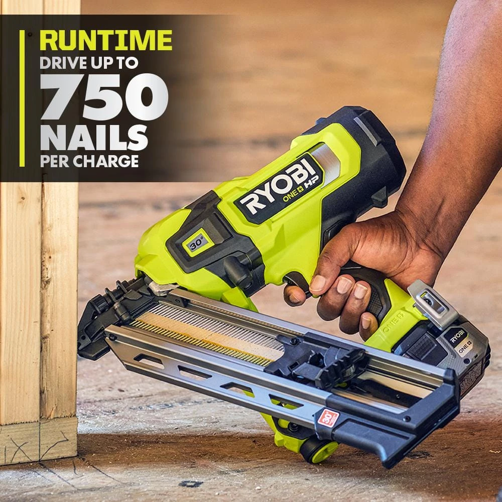 Ryobi ONE+ HP 18V Brushless Cordless AirStrike 30° Framing Nailer (Tool Only) 4 Ryobi ONE+ HP 18V Brushless Cordless AirStrike 30° Framing Nailer (Tool Only) - Image 4