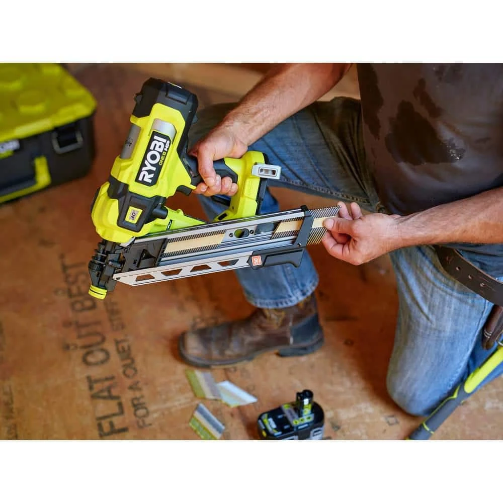 Ryobi ONE+ HP 18V Brushless Cordless AirStrike 30° Framing Nailer (Tool Only) 8 Ryobi ONE+ HP 18V Brushless Cordless AirStrike 30° Framing Nailer (Tool Only) - Image 8
