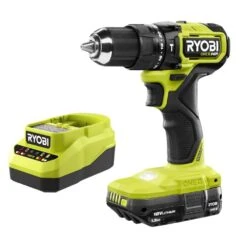 Ryobi ONE+ HP 18V Brushless Cordless Compact 1/2 In. Hammer Drill/Driver Kit With 1.5 Ah Battery And Charger