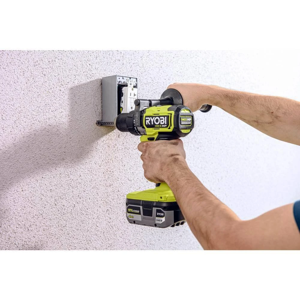 Ryobi ONE+ 18V HIGH PERFORMANCE Kit W/ (2) 4.0 Ah Batteries, 2.0 Ah Battery, 2-Port Charger, & ONE+ HP Brushless Hammer Drill 8 Ryobi ONE+ 18V HIGH PERFORMANCE Kit W/ (2) 4.0 Ah Batteries, 2.0 Ah Battery, 2-Port Charger, & ONE+ HP Brushless Hammer Drill - Image 8