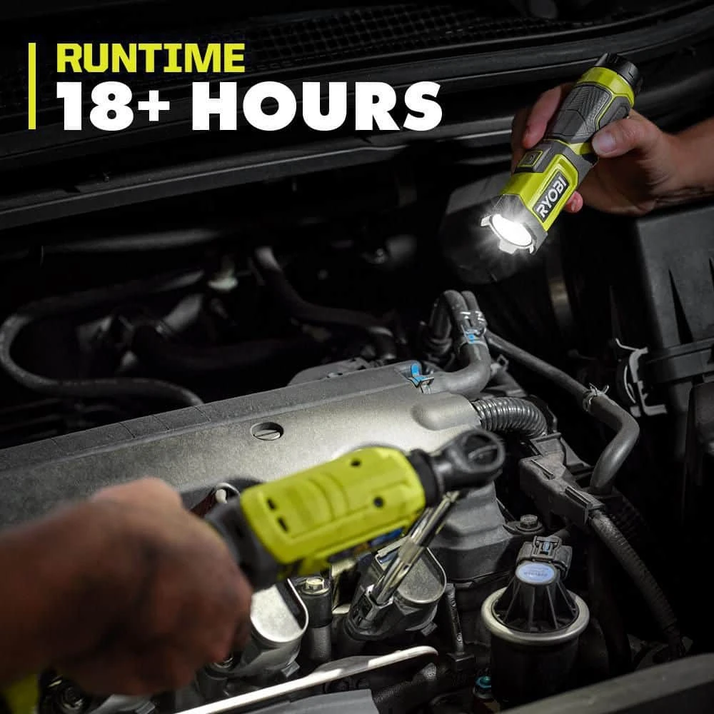 Ryobi USB Lithium Compact Flashlight Kit With FREE 2.0Ah USB Lithium Battery 4 Ryobi USB Lithium Compact Flashlight Kit With FREE 2.0Ah USB Lithium Battery - Image 4