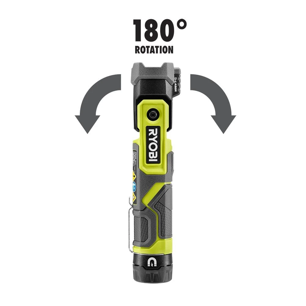 Ryobi USB Lithium Cordless Pivoting 625 Lumens Rechargeable Head Flashlight Kit With 2.0 Ah Battery And Charging Cable 9 Ryobi USB Lithium Cordless Pivoting 625 Lumens Rechargeable Head Flashlight Kit With 2.0 Ah Battery And Charging Cable - Image 9