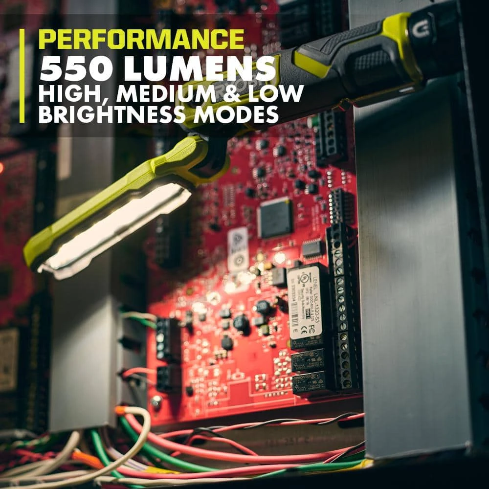 Ryobi USB Lithium Cordless Inspection Flashlight And Pivoting Head Flashlight Kit With (2) Batteries And Charging Cables 7 Ryobi USB Lithium Cordless Inspection Flashlight And Pivoting Head Flashlight Kit With (2) Batteries And Charging Cables - Image 7