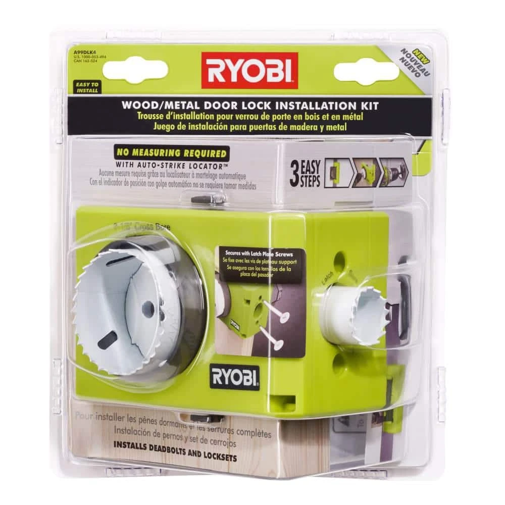 Ryobi Wood/Metal Door Lock Installation Kit 11 Ryobi Wood/Metal Door Lock Installation Kit - Image 11