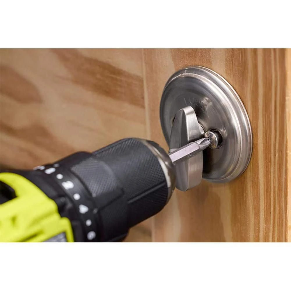 Ryobi Wood Door Lock Installation Kit With Wood Hole Saw, Spade Bit, Pilot Bit, And Double Ended Screw Driving Bit 7 Ryobi Wood Door Lock Installation Kit With Wood Hole Saw, Spade Bit, Pilot Bit, And Double Ended Screw Driving Bit - Image 7