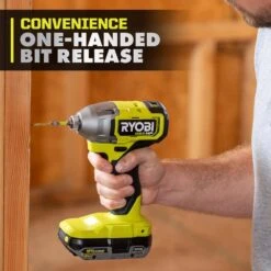 Ryobi ONE+ HP 18V Brushless Cordless 1/4 In. Impact Driver With 2.0 Ah Lithium-Ion Battery -RYOBI TOOLS SALE ryobi impact drivers pblid01b pbp006 a0 1000