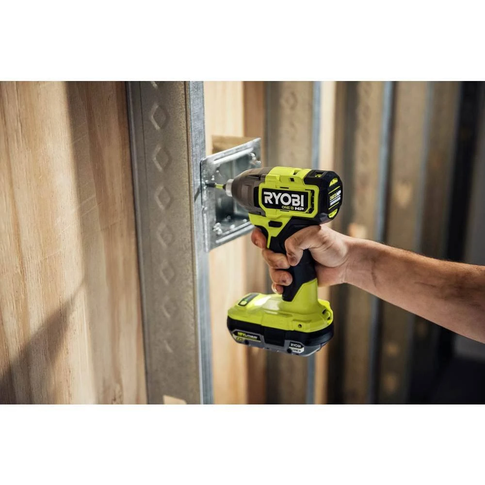 Ryobi ONE+ HP 18V Brushless Cordless 1/4 In. 4-Mode Impact Driver Kit W/(2) 2.0 Ah HIGH PERFORMANCE Battery, Charger, Bag 10 Ryobi ONE+ HP 18V Brushless Cordless 1/4 In. 4-Mode Impact Driver Kit W/(2) 2.0 Ah HIGH PERFORMANCE Battery, Charger, Bag - Image 10