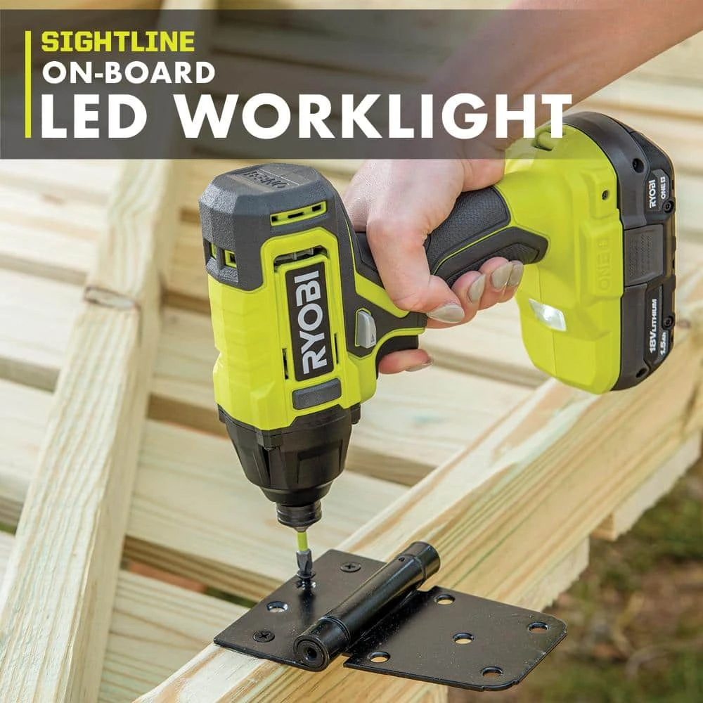 Ryobi ONE+ 18V Cordless 1/4 In. Impact Driver Kit With 1.5 Ah Battery, Charger, And Drill And Impact Drive Kit (40-Piece) 5 Ryobi ONE+ 18V Cordless 1/4 In. Impact Driver Kit With 1.5 Ah Battery, Charger, And Drill And Impact Drive Kit (40-Piece) - Image 5