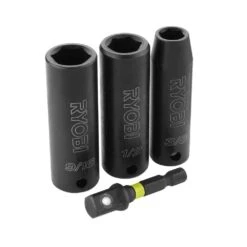 Ryobi 3/8 In. Drive SAE Impact Socket Set (4-Piece) 12 Ryobi 3/8 In. Drive SAE Impact Socket Set (4-Piece) -RYOBI TOOLS SALE ryobi impact socket sets a13401 66 1000