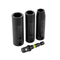 Ryobi 3/8 In. Drive Metric Impact Socket Set (4-Piece) -RYOBI TOOLS SALE ryobi impact socket sets a13402 66 1000