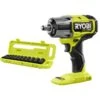 Ryobi ONE+ HP 18V Brushless Cordless 4-Mode 1/2 In. Impact Wrench (Tool Only) W/ 1/2 In. SAE Deep Impact Socket Set (11-PC)