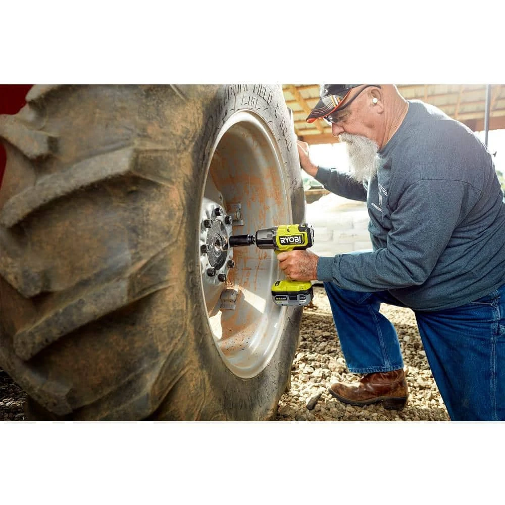 Ryobi ONE+ 18V Brushless Cordless 4-Mode 1/2 In. High Torque Impact Wrench Kit With 4.0 Battery And Charger 4 Ryobi ONE+ 18V Brushless Cordless 4-Mode 1/2 In. High Torque Impact Wrench Kit With 4.0 Battery And Charger - Image 4