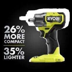 Ryobi ONE+ HP 18V Brushless Cordless Compact 1/2 In 4 Mode Impact Wrench With ONE+ 18V 2.0 Ah HIGH PERFORMANCE Battery -RYOBI TOOLS SALE ryobi impact wrenches psbiw25b pbp003 a0 1000