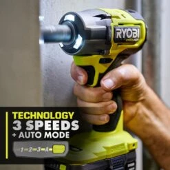 Ryobi ONE+ HP 18V Brushless Cordless Compact 1/2 In 4 Mode Impact Wrench With 4.0 Ah HIGH PERFORMANCE Battery -RYOBI TOOLS SALE ryobi impact wrenches psbiw25b pbp004 66 1000