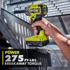 Ryobi ONE+ HP 18V Brushless Cordless Compact 1/2 In. Impact Wrench Kit With 2.0 Ah Battery And Charger -RYOBI TOOLS SALE ryobi impact wrenches psbiw25k1 1d 1000