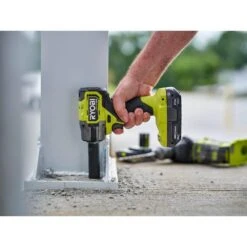 Ryobi ONE+ 18V Lithium-Ion 4.0 Ah Compact Battery (2-Pack) And Charger Kit With  ONE+ HP Brushless Impact Wrench -RYOBI TOOLS SALE ryobi impact wrenches psk006 psbiw25b 1f 1000