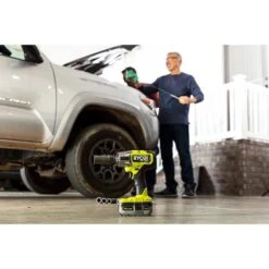 Ryobi ONE+ 18V Lithium-Ion 4.0 Ah Battery, 2.0 Ah Battery, And Charger Kit & ONE+ HP 18V Brushless 1/2 In. Impact Wrench -RYOBI TOOLS SALE ryobi impact wrenches psk108sb p262 77 1000
