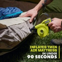 Ryobi USB Lithium Cordless High Volume Inflator Kit With USB Lithium 2.0 Ah Battery, Charging Cable, & 3.0 Ah Battery (2-Pack) -RYOBI TOOLS SALE ryobi inflators fvif61k fvb203 66 1000