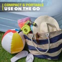 Ryobi USB Lithium Cordless High Volume Inflator Kit With USB Lithium 2.0 Ah Battery, Charging Cable, & 3.0 Ah Battery (2-Pack) -RYOBI TOOLS SALE ryobi inflators fvif61k fvb203 a0 1000