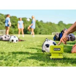 Ryobi ONE+ 18V Cordless High Pressure Inflator With ONE+ 18V Lithium-Ion 4.0 Ah Battery (2-Pack) -RYOBI TOOLS SALE ryobi inflators pcl001b pbp2005 fa 1000