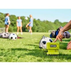 Ryobi ONE+ 18V High Pressure Inflator Kit With 2.0 Ah Battery, Charger, And Cordless High Volume Inflator -RYOBI TOOLS SALE ryobi inflators pcl001k1 pcl016b 4f 1000