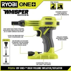 Ryobi ONE+ 18V Cordless High Volume Inflator (Tool Only) -RYOBI TOOLS SALE ryobi inflators pcl016b 40 1000