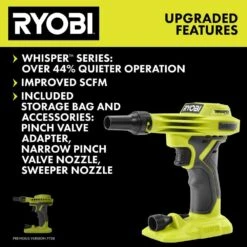 Ryobi ONE+ 18V Cordless High Volume Inflator (Tool Only) -RYOBI TOOLS SALE ryobi inflators pcl016b fa 1000