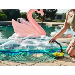 Ryobi ONE+ 18V Cordless Dual Function Inflator/Deflator With Lithium-Ion 1.5 Ah Battery -RYOBI TOOLS SALE ryobi inflators pcl031b pbp002 c3 1000