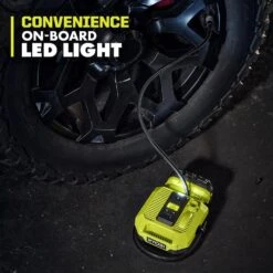 Ryobi ONE+ 18V Cordless Dual Function Inflator/Deflator With ONE+ 18V Lithium-Ion 4.0 Ah Battery (2-Pack) -RYOBI TOOLS SALE ryobi inflators pcl031b pbp2005 1f 1000