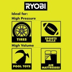 Ryobi ONE+ 18V Cordless Dual Function Inflator/Deflator With ONE+ 18V Lithium-Ion 4.0 Ah Battery (2-Pack) -RYOBI TOOLS SALE ryobi inflators pcl031b pbp2005 44 1000