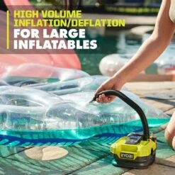 Ryobi ONE+ Dual Function Inflator With 2.0 Ah Battery And Charger Kit -RYOBI TOOLS SALE ryobi inflators pcl031b psk005 a0 1000