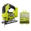 Ryobi ONE+ HP 18V Brushless Cordless Jig Saw (Tool Only) With All Purpose Jigsaw Blade Set (20-Piece)