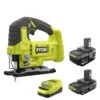 Ryobi ONE+ 18V Lithium-Ion 4.0 Ah Battery, 2.0 Ah Battery, And Charger Kit With ONE+ Cordless Jig Saw