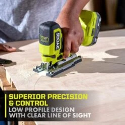 Ryobi ONE+ HP 18V Brushless Cordless Compact Barrel Grip Jig Saw (Tool Only) -RYOBI TOOLS SALE ryobi jigsaws psbjs01b 1d 1000