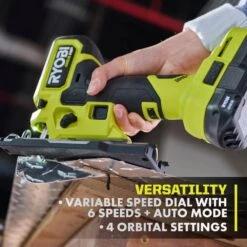 Ryobi ONE+ HP 18V Brushless Cordless Compact Barrel Grip Jig Saw Kit With 2.0 Ah Battery And Charger -RYOBI TOOLS SALE ryobi jigsaws psbjs01k1 c3 1000