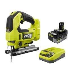Ryobi ONE+ HP 18V 6.0 Ah Lithium-Ion HIGH PERFORMANCE Battery And Charger Kit With ONE+ HP 18V Brushless Jig Saw