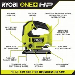 Ryobi ONE+ 18V HIGH PERFORMANCE Kit W/ (2) 4.0 Ah Batteries, 2.0 Ah Battery, 2-Port Charger, & ONE+ HP Brushless Jig Saw -RYOBI TOOLS SALE ryobi jigsaws psk023 pbljs01b a0 1000