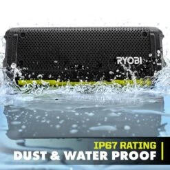 Ryobi USB Lithium Cordless Bluetooth Charging Speaker Kit W/ 2.0 Ah Battery, Charging Cable, & FREE USB Lithium 2.0 Ah Battery -RYOBI TOOLS SALE ryobi jobsite audio fva51k fvb02 66 1000