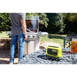 Ryobi ONE+ 18V Cordless Compact Bluetooth Speaker (Tool Only) -RYOBI TOOLS SALE ryobi jobsite audio pad02b c3 1000