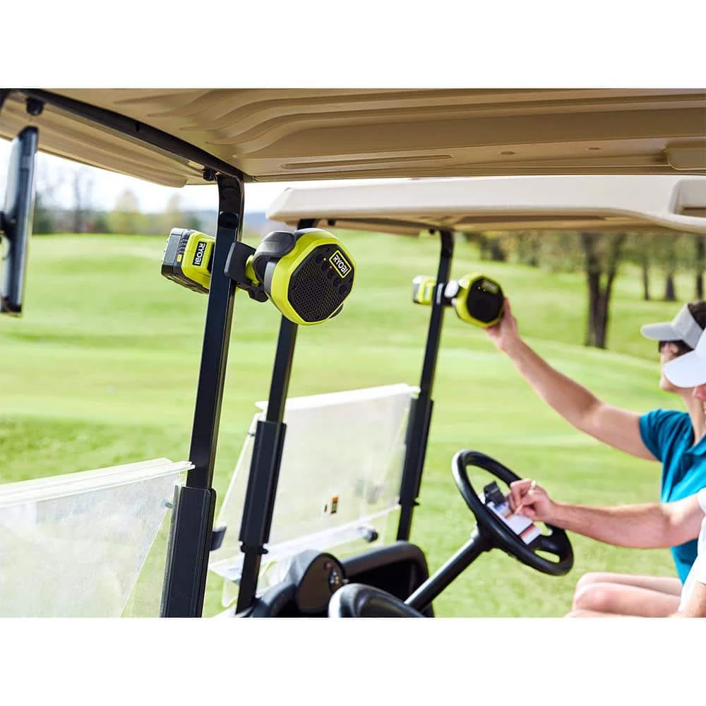 Ryobi ONE+ 18V Cordless VERSE Clamp Speaker (2-Pack) With 6.0 Ah HIGH PERFORMANCE Battery (2-Pack) 10 Ryobi ONE+ 18V Cordless VERSE Clamp Speaker (2-Pack) With 6.0 Ah HIGH PERFORMANCE Battery (2-Pack) - Image 10