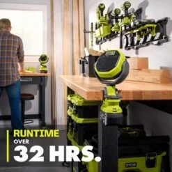 Ryobi ONE+ 18V Lithium-Ion 4.0 Ah Battery, 2.0 Ah Battery, And Charger Kit With ONE+ Cordless VERSE Clamp Speaker 17 Ryobi ONE+ 18V Lithium-Ion 4.0 Ah Battery, 2.0 Ah Battery, And Charger Kit With ONE+ Cordless VERSE Clamp Speaker -RYOBI TOOLS SALE ryobi jobsite audio pcl615b psk106sb a0 1000