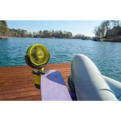 Ryobi ONE+ 18V Cordless 4 In. Clamp Fan Kit With 1.5 Ah Battery And Charger -RYOBI TOOLS SALE ryobi jobsite fans pcf02kn c3 1000